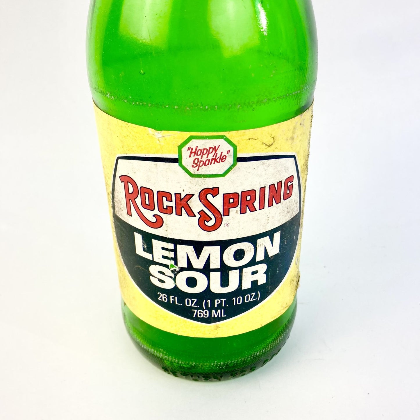 Vintage Rock Spring Lemon Sour "Happy Sparkle" 26 oz Glass Bottle