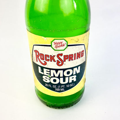 Vintage Rock Spring Lemon Sour "Happy Sparkle" 26 oz Glass Bottle