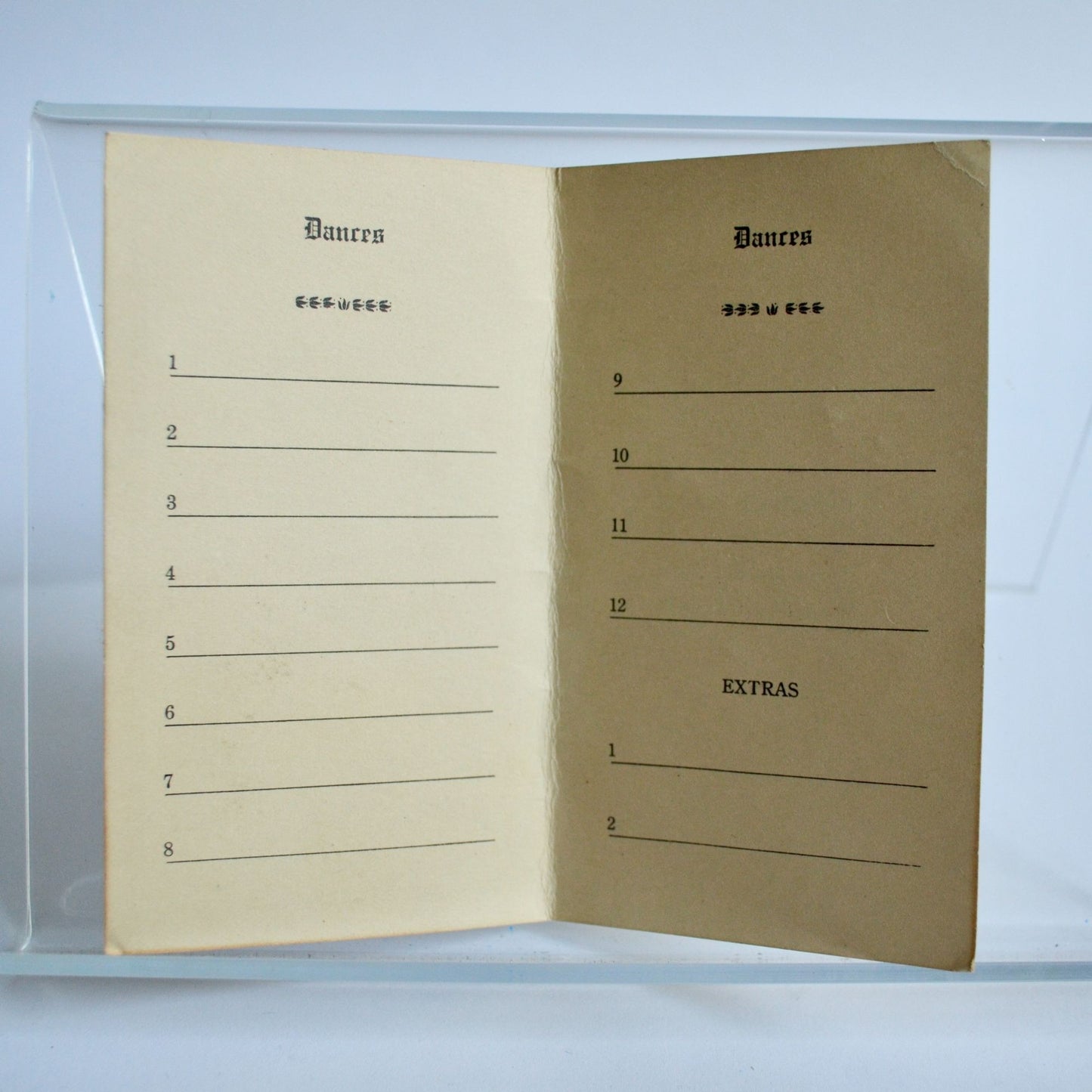 1927 Carl Marquette's College Boys Mother's & Dad's Day Frolic Dance Card