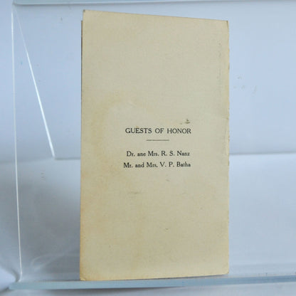 1927 Carl Marquette's College Boys Mother's & Dad's Day Frolic Dance Card