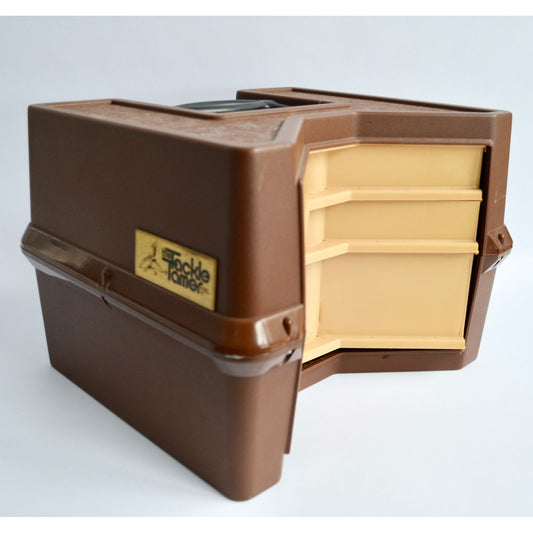 Vintage Hefner Plastics Inc. The Tackle Tamer Carousel Tackle Box w/ Lures!