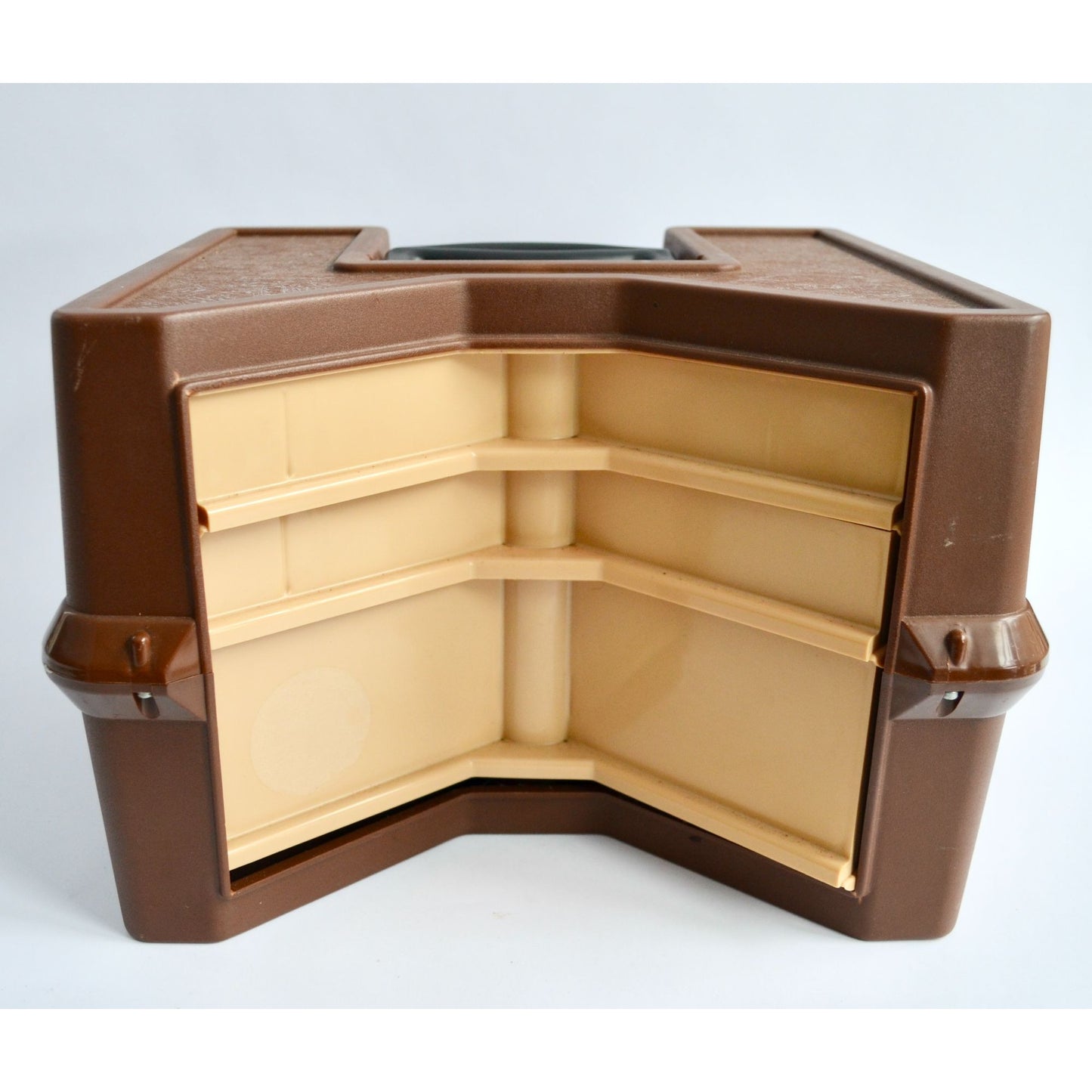 Vintage Hefner Plastics Inc. The Tackle Tamer Carousel Tackle Box w/ Lures!