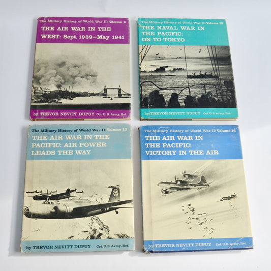 The Military History of World War II Volumes 6, 12, 13, 14 WWII Hardcover Books