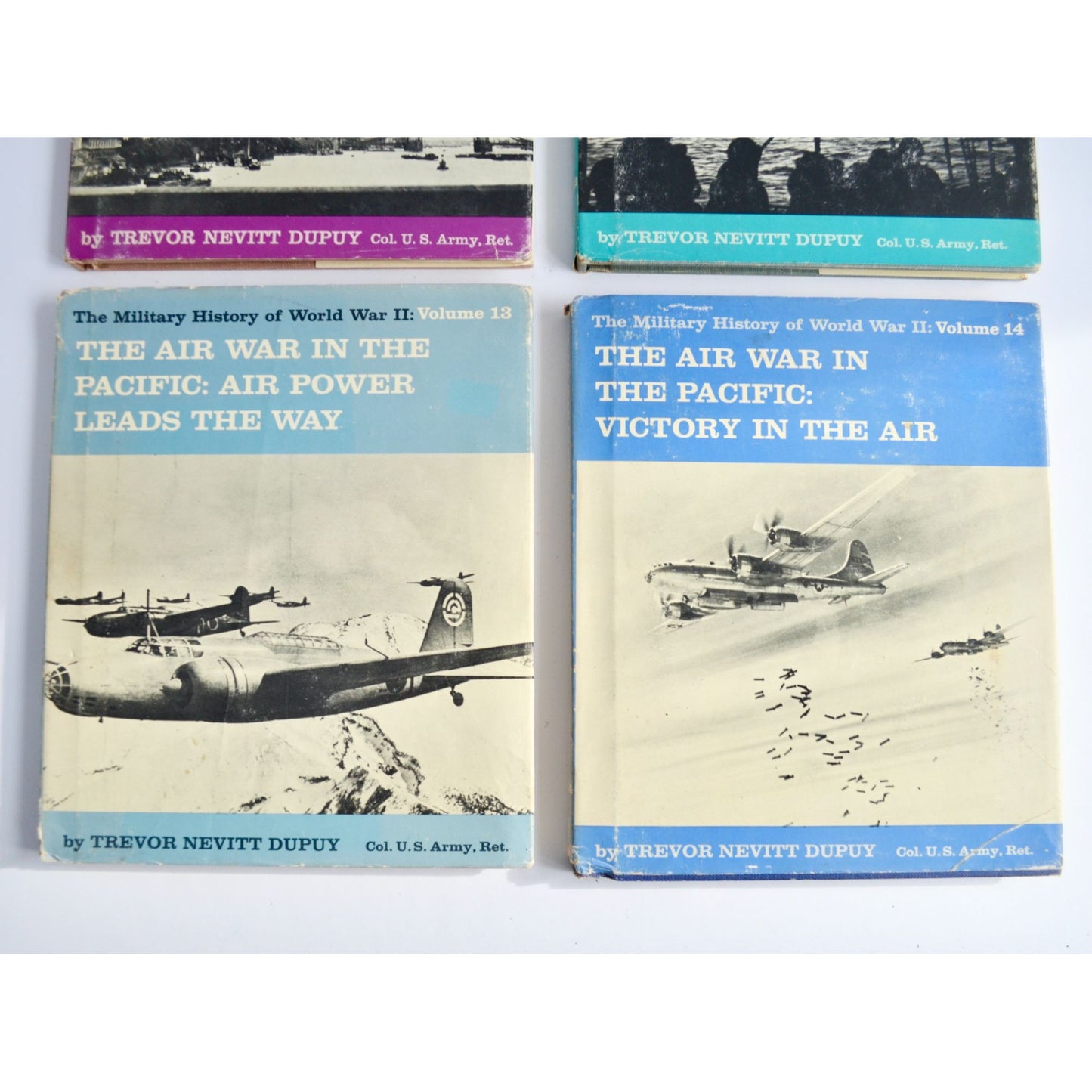 The Military History of World War II Volumes 6, 12, 13, 14 WWII Hardcover Books