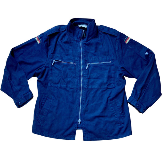 Vintage German "GE" Wahler Deck Jacket Shirt Navy Blue Military