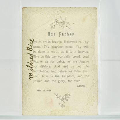 Antique Victorian Trading Card 2 Thessalonians 3:3