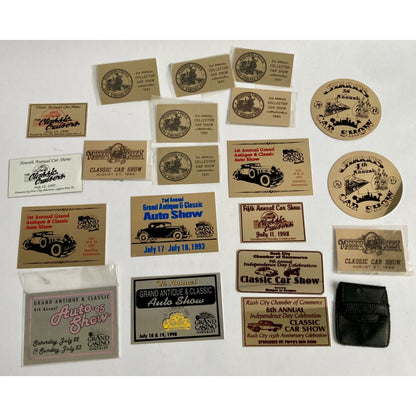 Vintage Car Show Dash Plaques 1980's - 1990's Minnesota MN