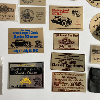 Vintage Car Show Dash Plaques 1980's - 1990's Minnesota MN