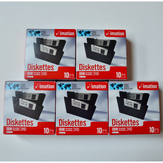 Imation Diskettes 1.44 MB Lot of 5 boxes
