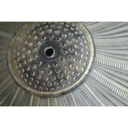 Art Deco Sunflower Glass Ceiling Shade Vintage White Frosted 14" Restoration