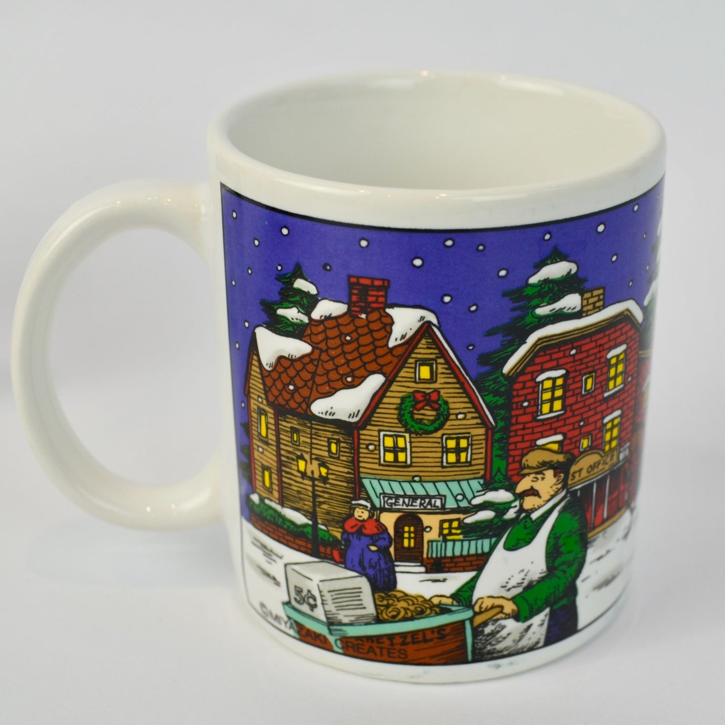 80s 90s Vintage Christmas Mugs Assorted Lot of 6