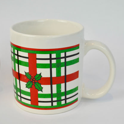 80s 90s Vintage Christmas Mugs Assorted Lot of 6