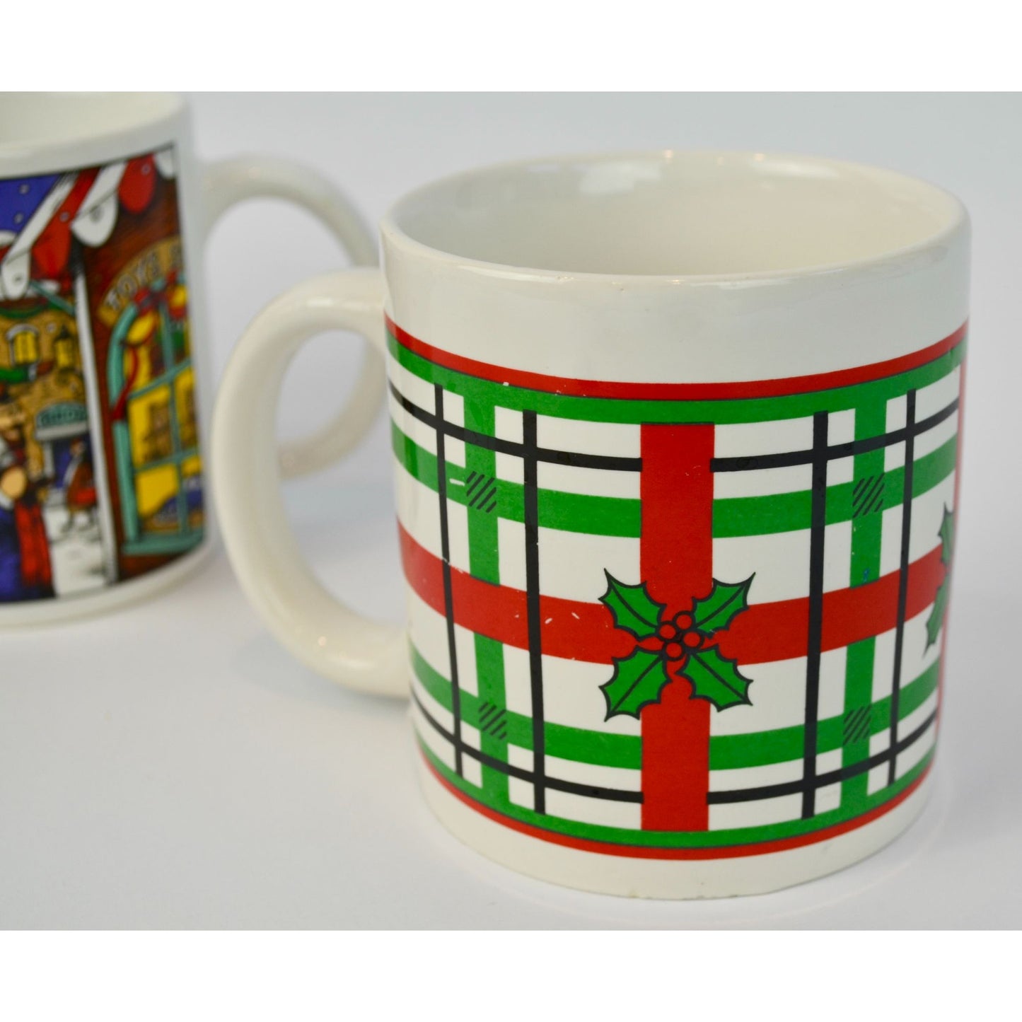 80s 90s Vintage Christmas Mugs Assorted Lot of 6