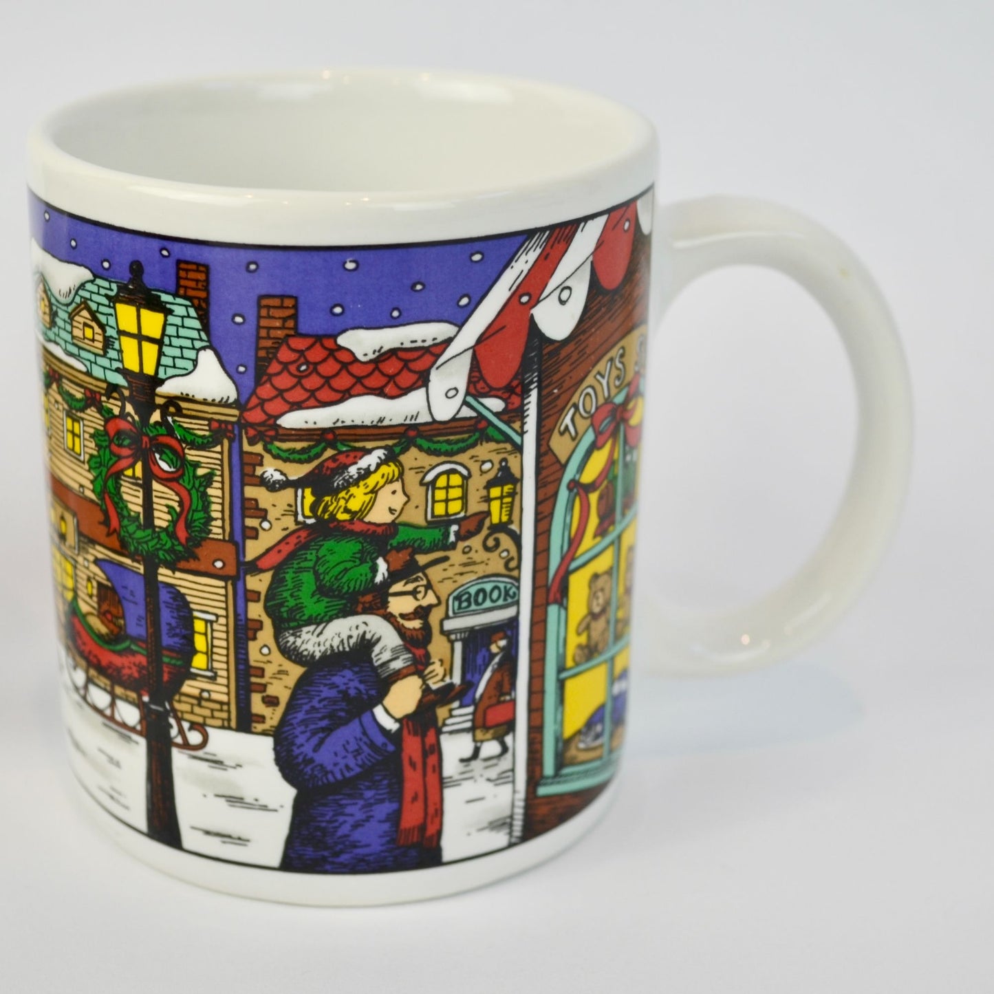 80s 90s Vintage Christmas Mugs Assorted Lot of 6