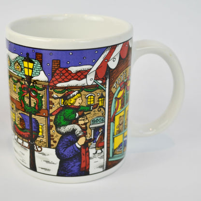 80s 90s Vintage Christmas Mugs Assorted Lot of 6