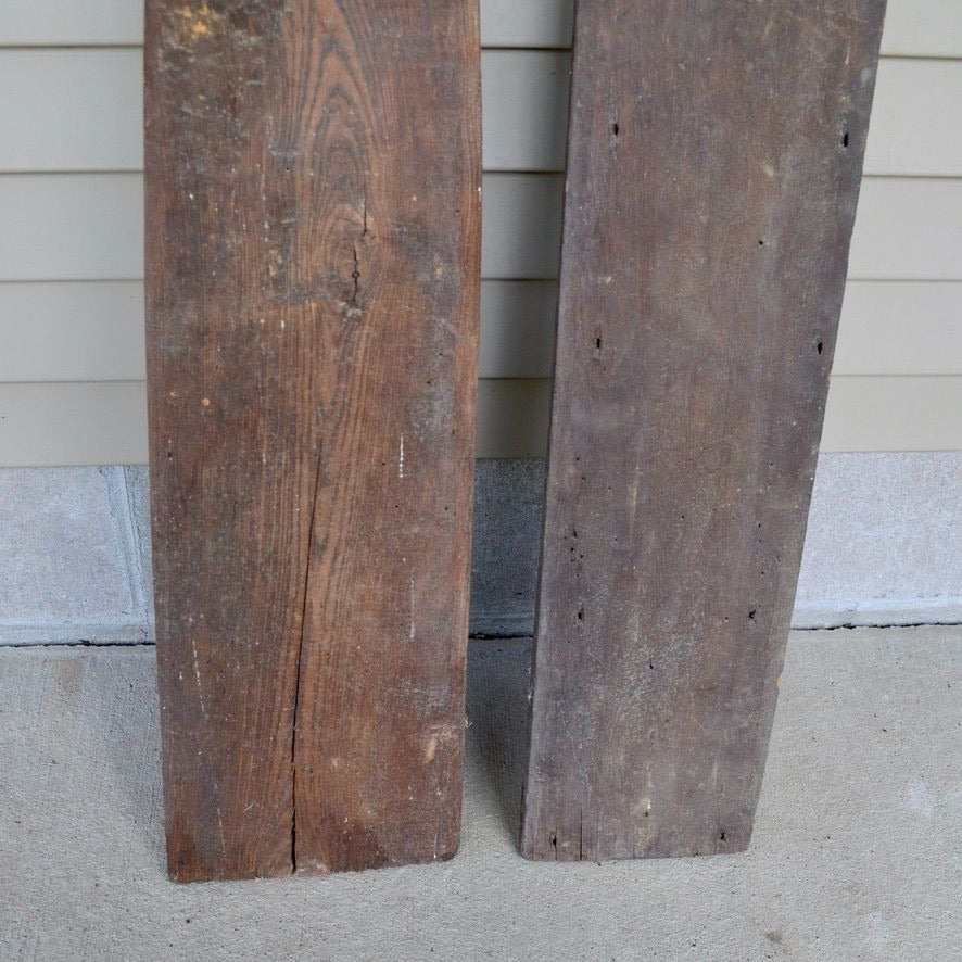Lot 2 Antique Wood Hide Stretchers Animal Pelt Fur Tanning Stretcher