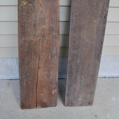 Lot 2 Antique Wood Hide Stretchers Animal Pelt Fur Tanning Stretcher
