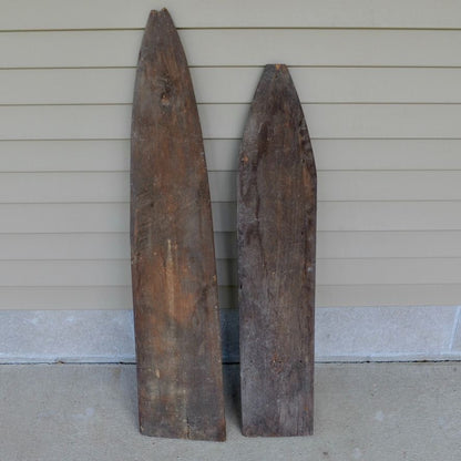 Lot 2 Antique Wood Hide Stretchers Animal Pelt Fur Tanning Stretcher