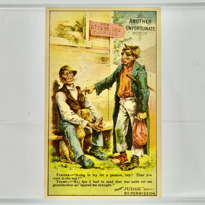 Ariosa Coffee Victorian Trade Trading Card Tramp Pension