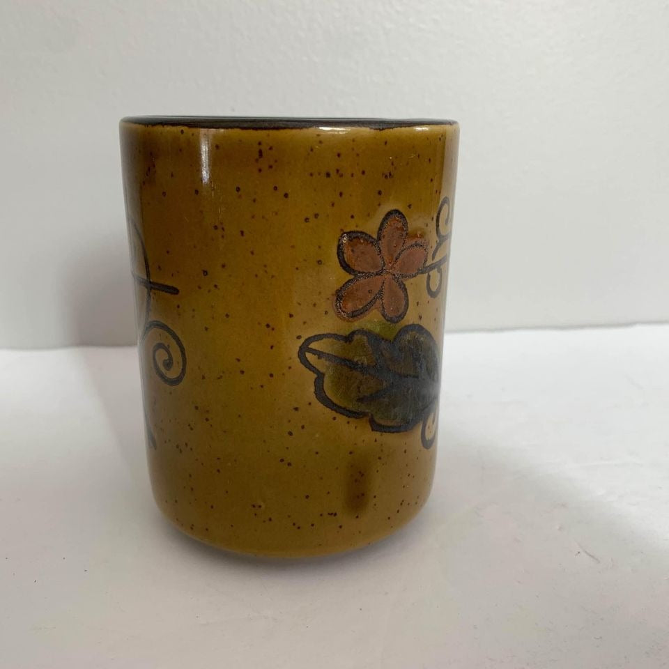 Vintage Ceramic Coffee Mug Brown