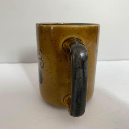 Vintage Ceramic Coffee Mug Brown