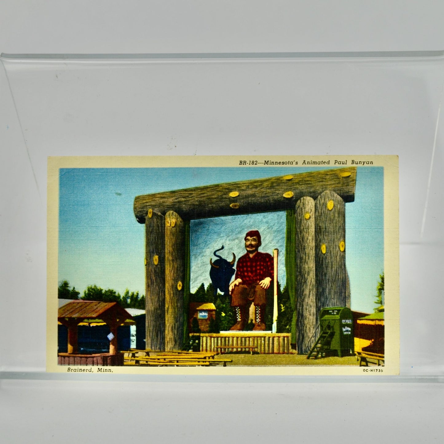 Vintage Paul Bunyan Brainerd MN Postcard UNUSED