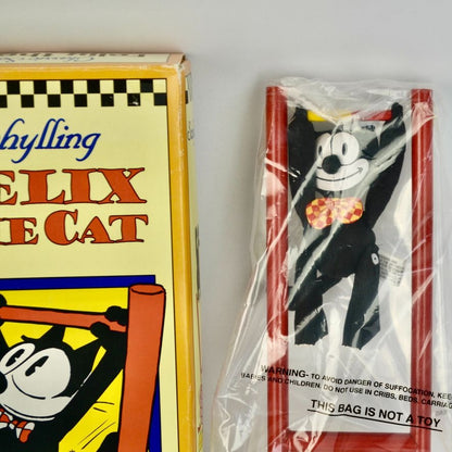 Schylling Felix The Cat Acrobat Doll New In Plastic Vintage