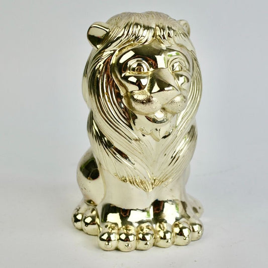Reed & Barton Lion Silver Piggy Money Vintage Bank