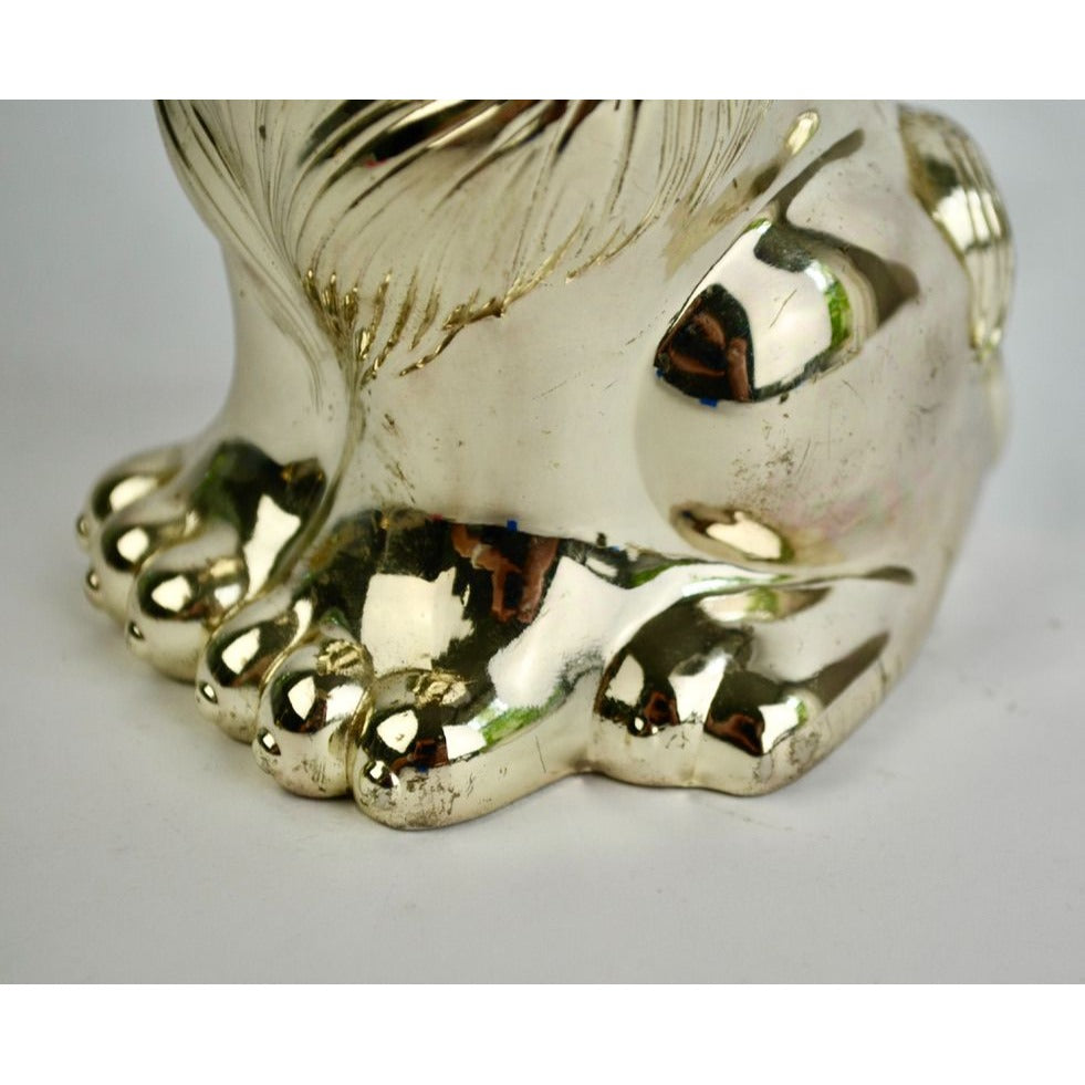 Reed & Barton Lion Silver Piggy Money Vintage Bank