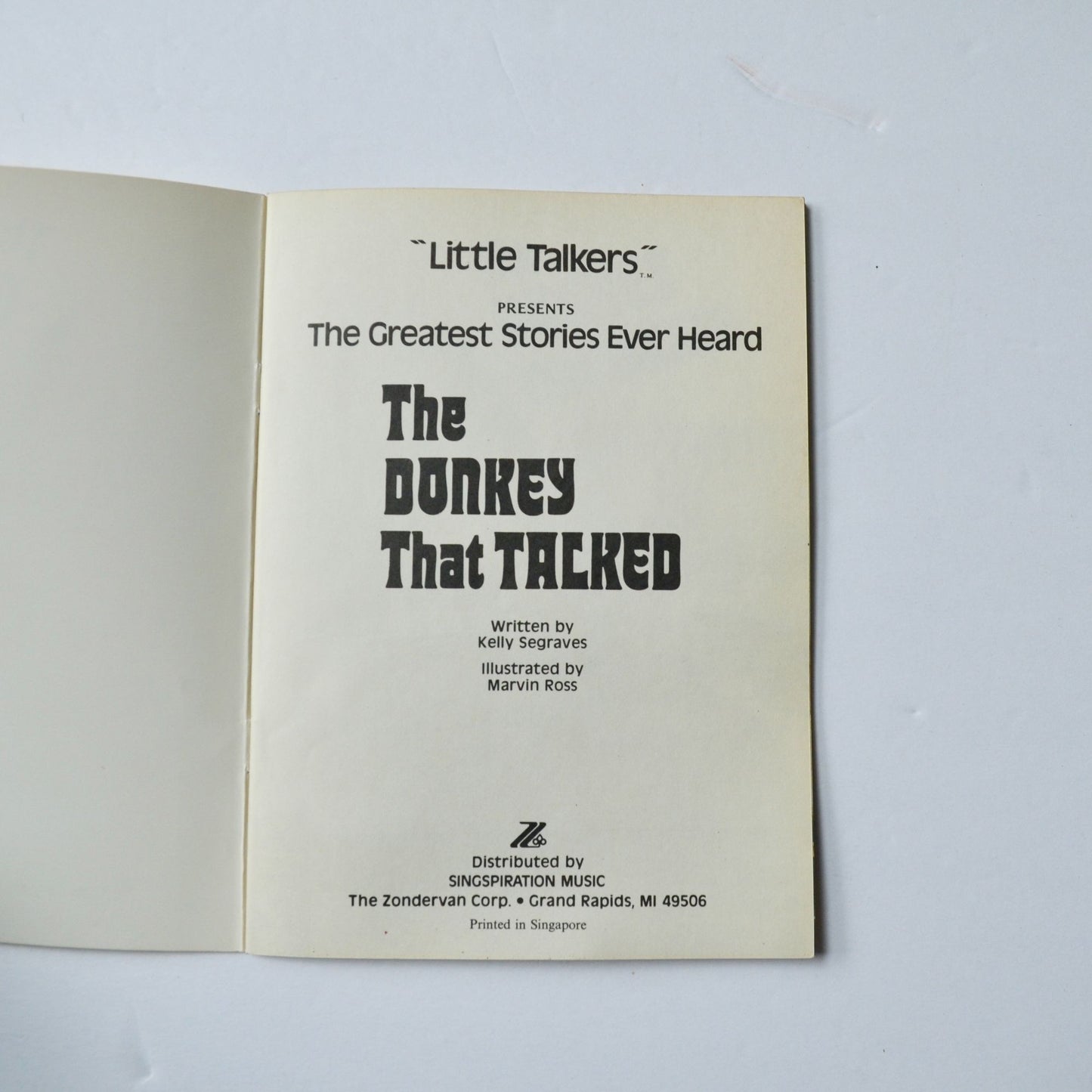 The donkey That Talked Kelly Segraves Book Vintage