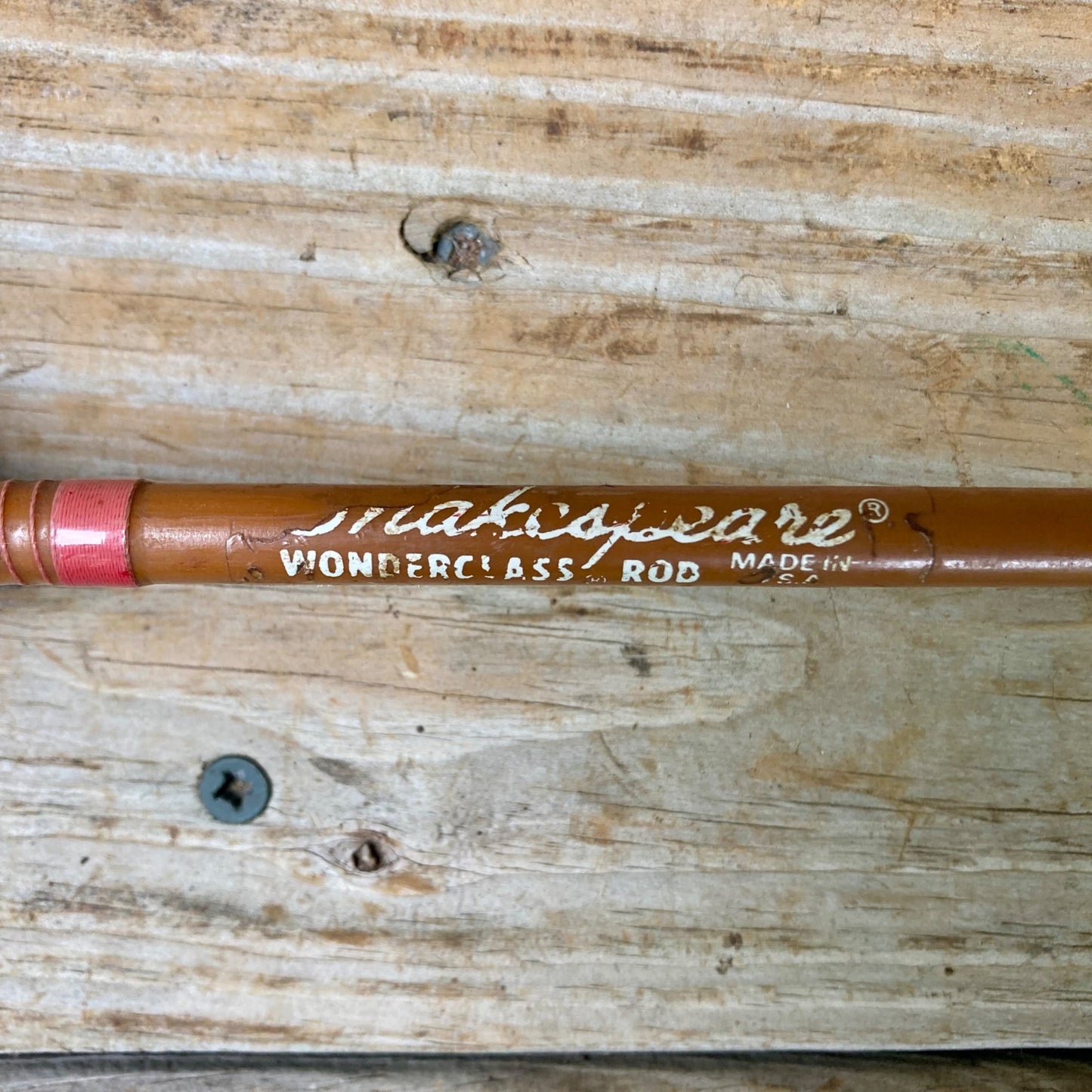 Vintage Shakespeare Wonderglass Spinning Rod SP 1500 Fiberglass 6' Fishing USA
