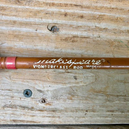 Vintage Shakespeare Wonderglass Spinning Rod SP 1500 Fiberglass 6' Fishing USA