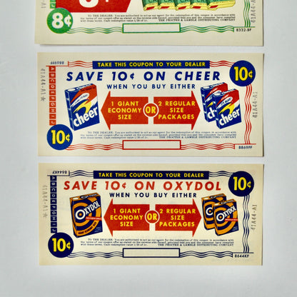 Vintage Proctor & Gamble Soap Coupons Set of 4