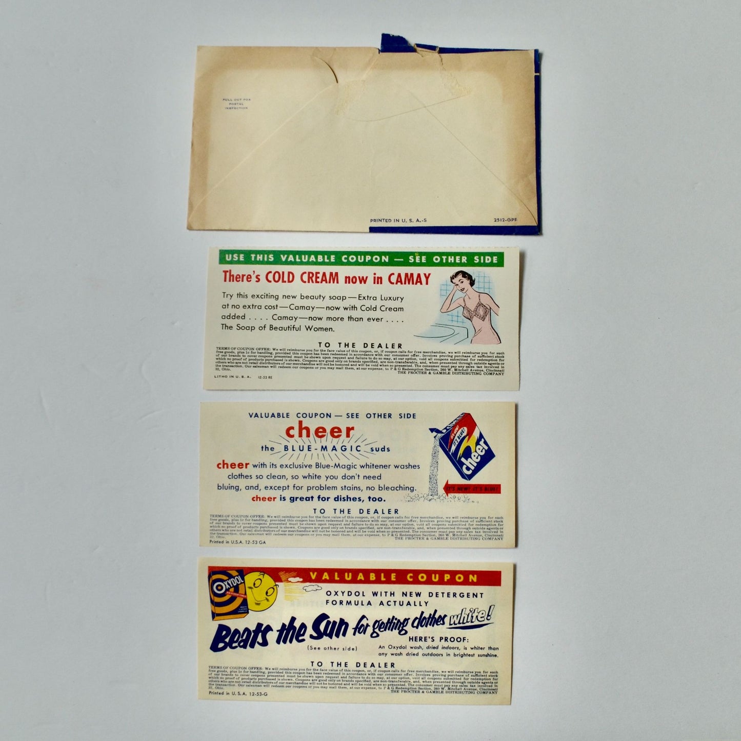 Vintage Proctor & Gamble Soap Coupons Set of 4