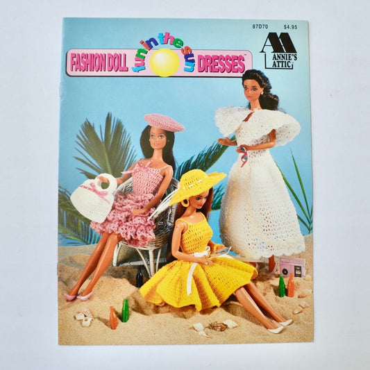 Fashion Doll Fun in the Sun Dresses Pattern Book Annie's Attic 87D70
