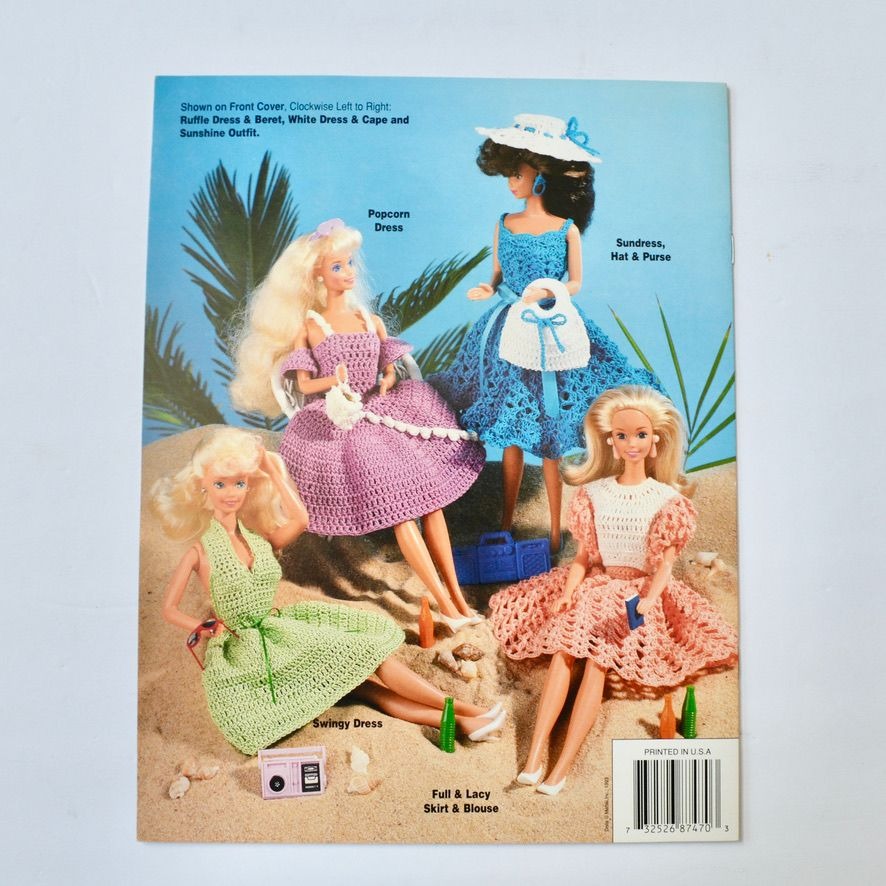 Fashion Doll Fun in the Sun Dresses Pattern Book Annie's Attic 87D70