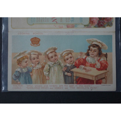 The Michigan Stove Company Victorian Trading Card Folding