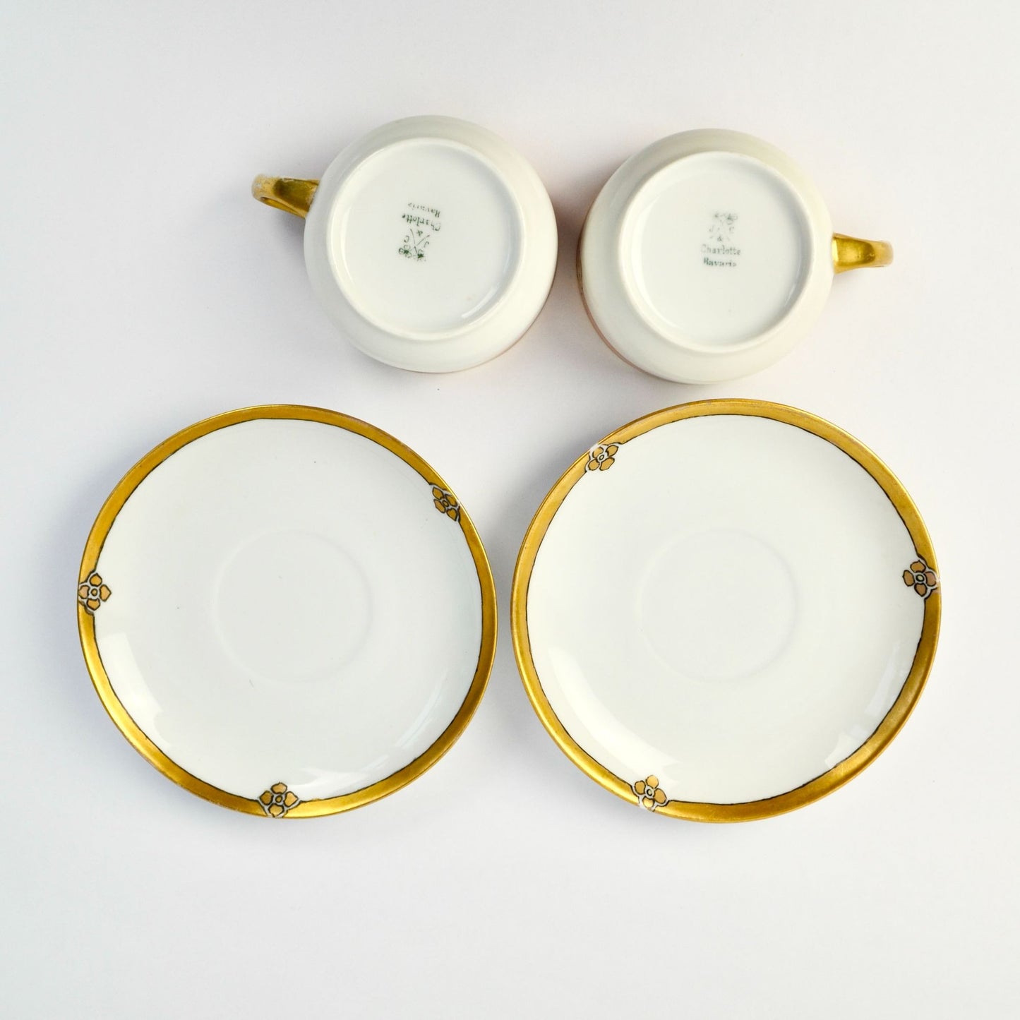 J C Bavaria Tea Cups & Plates Set Charlotte