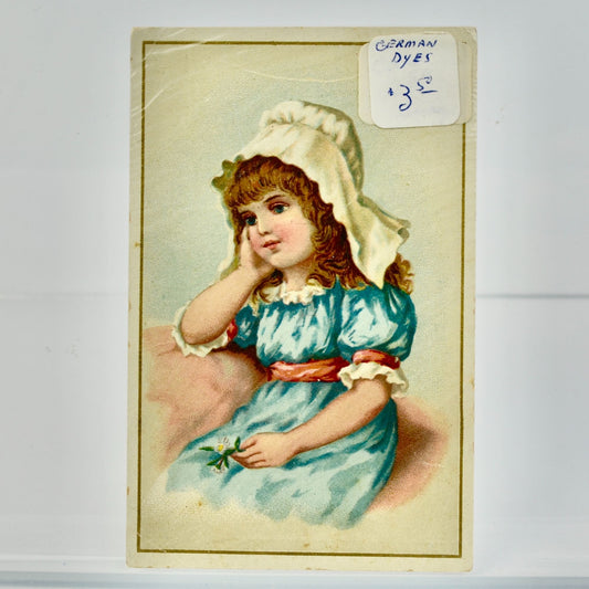 German Household Dyes Victorian Trading Card Antique
