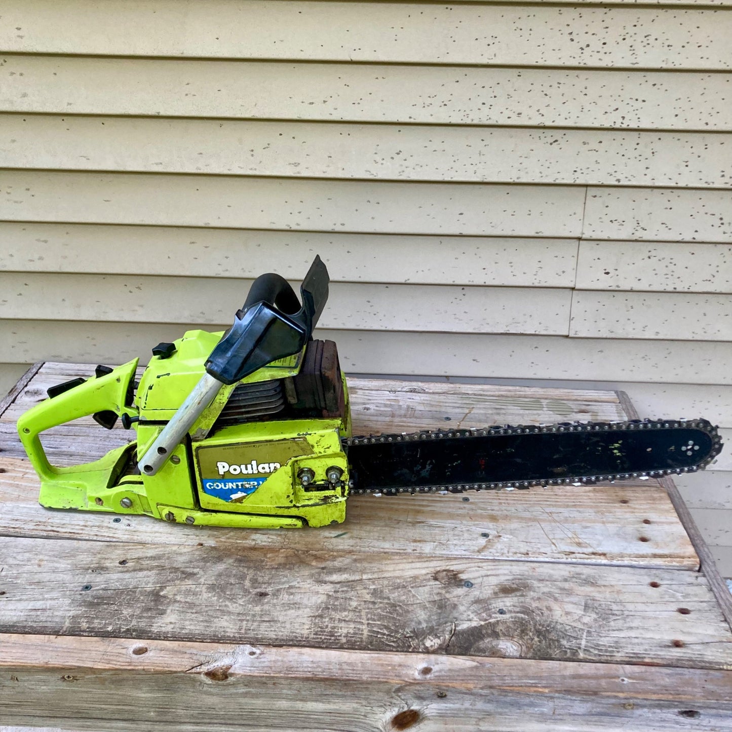 Vintage Poulan Counter Vibe 3400 Chainsaw w/ 16" Bar & Chain FOR PARTS OR REPAIR