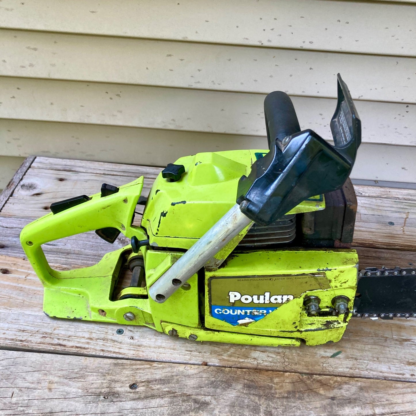 Vintage Poulan Counter Vibe 3400 Chainsaw w/ 16" Bar & Chain FOR PARTS OR REPAIR