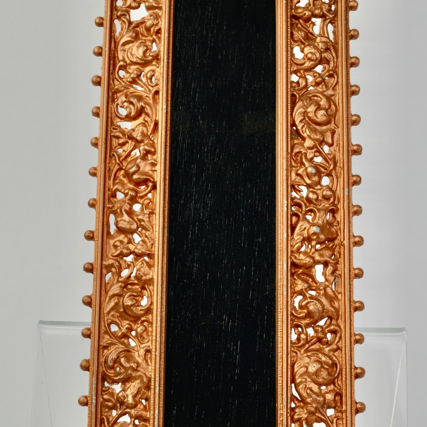 Made in Italy Vintage Heavy Ornate Cast Metal Picture Frame