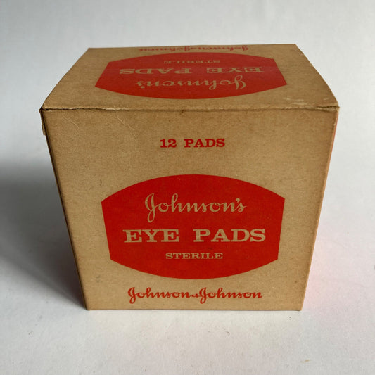 Vintage Johnson & Johnson Eye Pads in Box Johnson's Sterile