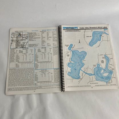 Sportsman's Connection Twin Cities Area Fishing Map Guide Book Minnesota MN