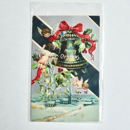 Antique Early 1900s A Merry Christmas Postcard