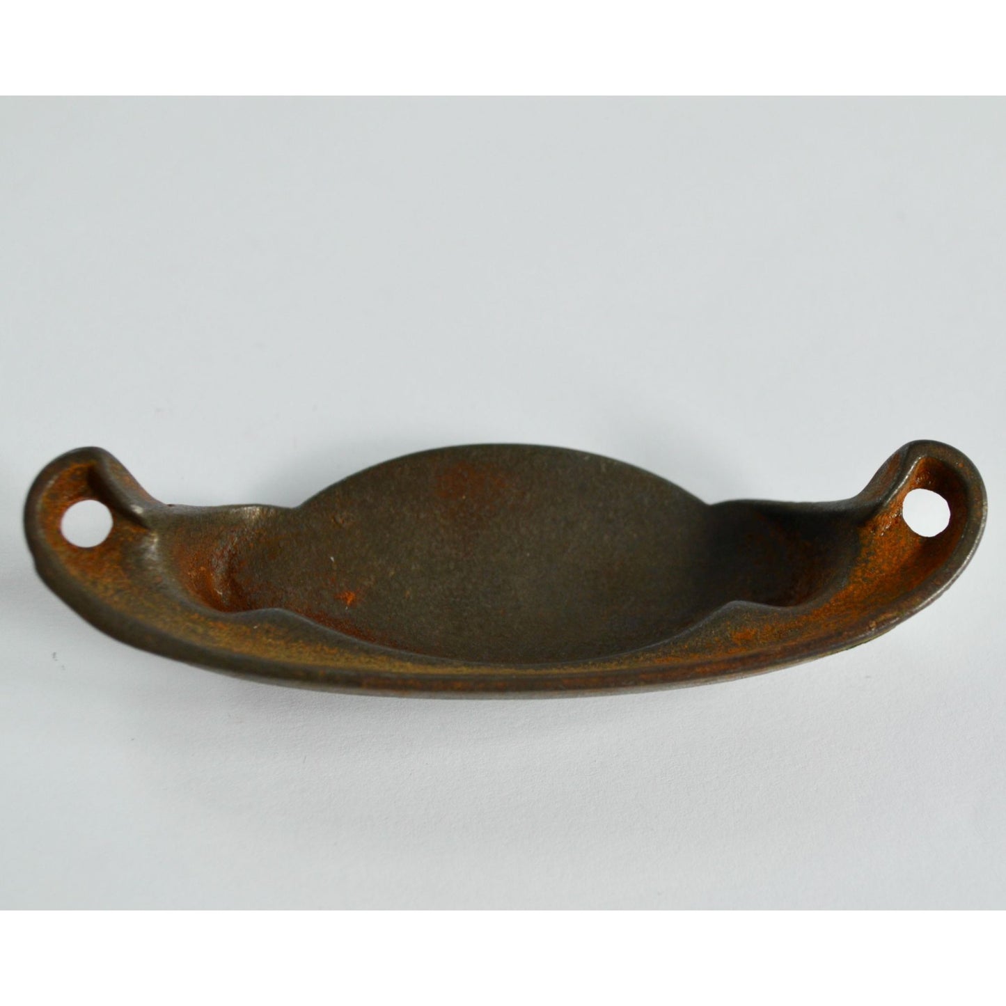 Antique Victorian Cast Iron Bin Pull Eastlake? 4" Drawer Dresser Handle Vintage