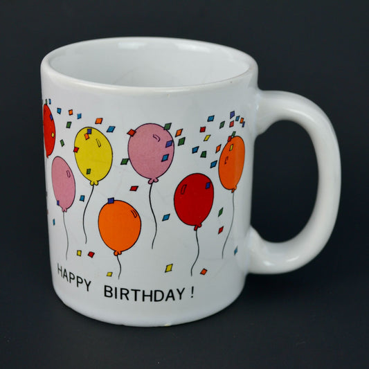 Vintage Happy Birthday Coffee Mug