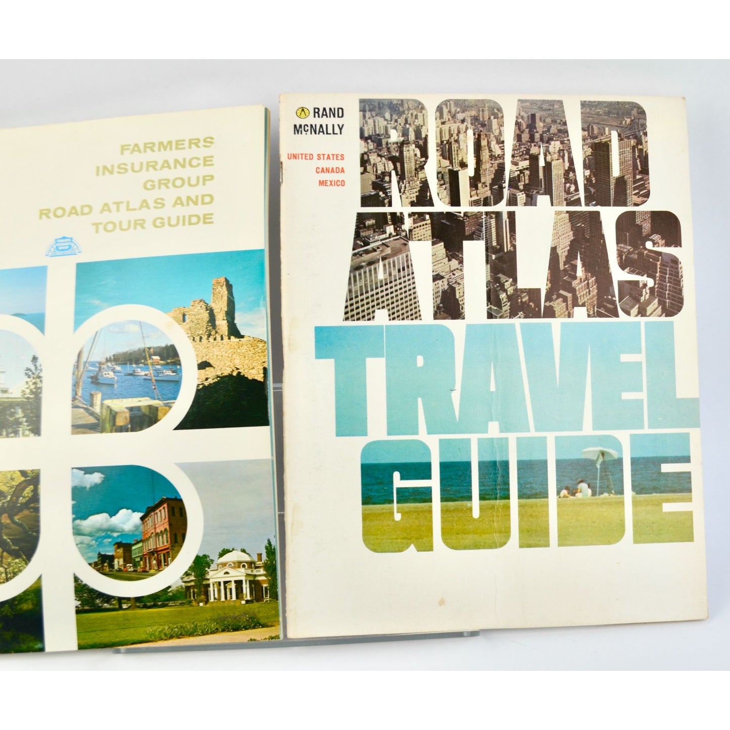 Lot 3 Vintage 1960's -1970's Road Atlases Rand McNally Atlas Map Book 1963 1967