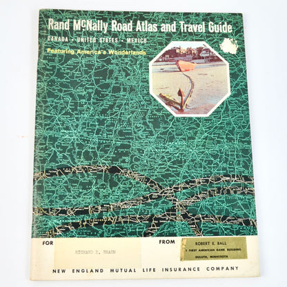 Lot 3 Vintage 1960's -1970's Road Atlases Rand McNally Atlas Map Book 1963 1967