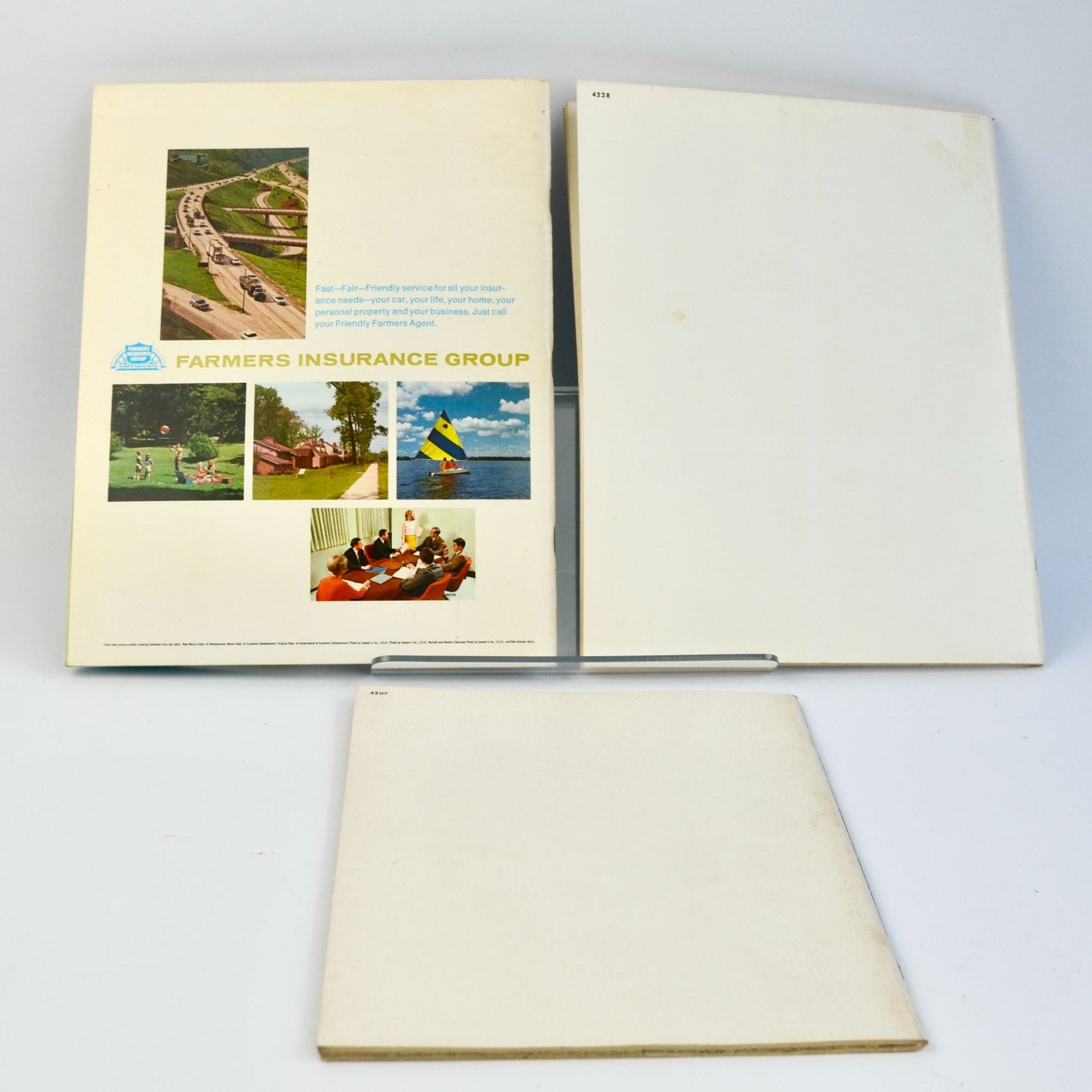 Lot 3 Vintage 1960's -1970's Road Atlases Rand McNally Atlas Map Book 1963 1967